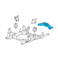 OEM 2006 Cadillac SRX Rear Mount Diagram - 25892303