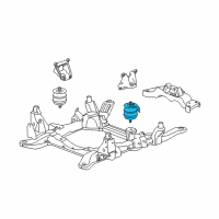 OEM 2008 Cadillac SRX Mount Diagram - 25971086