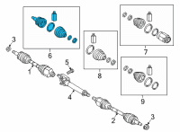 OEM 2021 Kia Sorento Joint Kit-Wheel Side Diagram - 495R2R5250