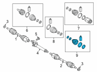 OEM 2021 Kia Sorento Boot Kit-Diff Side, R Diagram - 495R5R5250