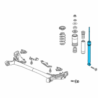 OEM Honda HR-V Shock Absorber Unit, Rear Diagram - 52611-T7W-A72