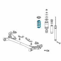 OEM 2018 Honda HR-V Spring, Rear Diagram - 52441-T7W-A02