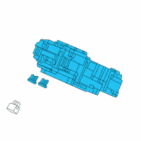 OEM Honda Box Assembly, Fuse (Rewritable) Diagram - 38200-T7A-AA1