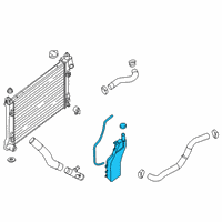 OEM 2017 Nissan Sentra Tank Assy-Radiator Reservoir Diagram - 21710-4FU0A