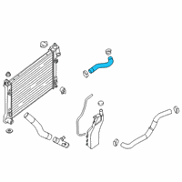 OEM Nissan Sentra Hose-Radiator, Upper Diagram - 21501-4FU0A