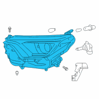 OEM 2017 Toyota RAV4 Headlamp Diagram - 81170-42640