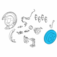 OEM Lexus IS350 Disc, Rear Diagram - 42431-30310