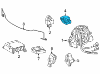 OEM Toyota Mirai Side Impact Sensor Diagram - 89831-62020