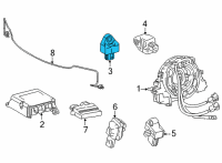 OEM 2022 Toyota Mirai Front Impact Sensor Diagram - 89173-59405