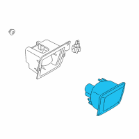 OEM 2010 Nissan 370Z Rim-Rear Fog Lamp Diagram - 26582-1EA1A