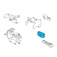 OEM 2019 Nissan Rogue Engine Mounting, Rear Right Diagram - 11332-4BA0A