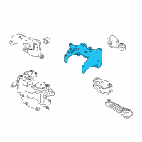 OEM 2019 Nissan Rogue Engine Mounting Bracket Diagram - 11231-4BA0B