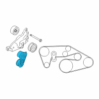 OEM 2012 Infiniti M37 TENSIONER Assembly Auto Diagram - 11955-1EA0D