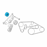 OEM 2017 Infiniti QX70 Pulley Assy-Idler Diagram - 11925-JK21A