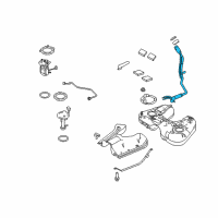 OEM 2012 Ford Taurus Filler Pipe Diagram - AA5Z-9034-F
