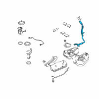 OEM 2010 Ford Taurus Filler Pipe Diagram - AA5Z-9034-F