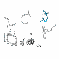 OEM Toyota Sequoia Liquid Line Diagram - 88710-0C200