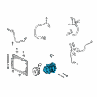 OEM 2011 Toyota Sequoia Compressor Diagram - 88320-0C150