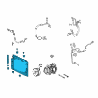 OEM Toyota Tundra Condenser Diagram - 88460-0C180