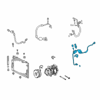 OEM 2021 Toyota Sequoia Tube Assembly Diagram - 88710-0C820