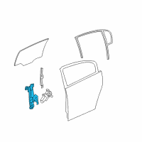 OEM 2011 Buick Lucerne Window Regulator Diagram - 19369864