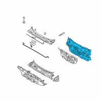 OEM Kia Sorento Pad Assembly-Isolation Dash Diagram - 841201U005