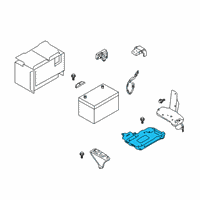 OEM Infiniti Bracket Assembly-Battery Mounting Diagram - F4860-5NAMH