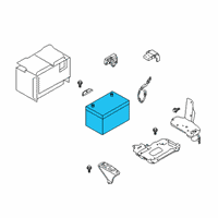 OEM Infiniti QX50 Batteries Diagram - 244105NA0A