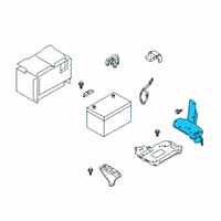 OEM Infiniti Bracket Assembly-Battery Mounting Diagram - 64860-5NA1H