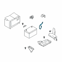OEM 2021 Infiniti QX50 Cable Assy-Battery Earth Diagram - 24083-5NA0A