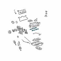 OEM Lexus GS460 Gasket, Intake Manifold To Head, NO.1 Diagram - 17171-38020