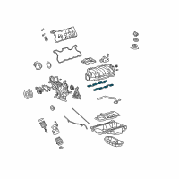 OEM 2017 Lexus LS460 Gasket, Intake Manifold To Head, NO.1 Diagram - 17171-38020