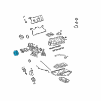 OEM 2011 Lexus LS460 Pulley, Crankshaft Diagram - 13470-38010