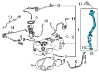 OEM 2022 Chevrolet Trailblazer Filler Pipe Diagram - 60004623