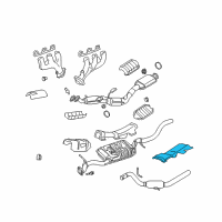 OEM 2004 Ford Explorer Exhaust Heat Shield Diagram - 1L2Z-5G221-AC