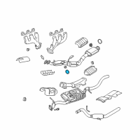 OEM 2010 Mercury Mountaineer Converter & Pipe Gasket Diagram - 8L2Z-5E241-B