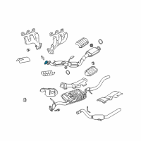 OEM 2003 Mercury Mountaineer Converter & Pipe Gasket Diagram - F77Z-5C226-AA