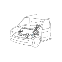 OEM 1994 Ford E-350 Econoline Club Wagon Front Sensor Diagram - F4UZ-14B004-B