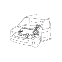 OEM 1994 Ford E-350 Econoline Club Wagon Air Bag Sensor Diagram - F4UZ14B004A