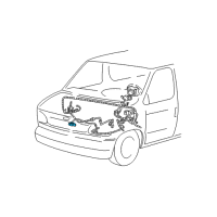 OEM 2003 Ford E-350 Super Duty Front Sensor Diagram - F7UZ-14B004-DA