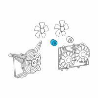 OEM Cadillac CTS Fan Motor Diagram - 19129897