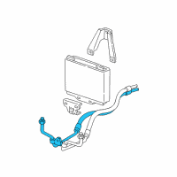 OEM Chevrolet Oil Cooler Pipe Diagram - 15104800