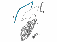 OEM 2022 Kia Seltos Run-Rr Dr Window GLA Diagram - 83530Q5000