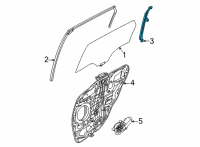 OEM 2022 Kia Seltos Channel Assembly-Rear Do Diagram - 83550Q5000