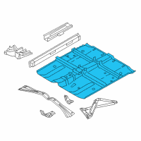 OEM 2012 Nissan Murano Floor Assy-Front Diagram - G4300-1GRMA