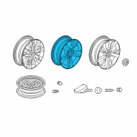 OEM 2020 Honda Odyssey Disk, Aluminum Wheel (18X7 1/2J) (Aap/Hitachi) Diagram - 42700-THR-A11