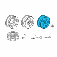 OEM Honda Odyssey Disk, Aluminum Wheel (19X7 1/2J) (Tpms) (Enkei) Diagram - 42700-THR-A31