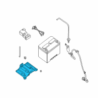 OEM 2009 Nissan Altima Bracket-Battery Mounting Diagram - 64866-JA700