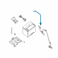 OEM 2009 Nissan Altima Tube Assembly - Battery Diagram - 24413-15U00