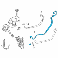 OEM 2011 GMC Sierra 2500 HD Pressure Hose Diagram - 23251102